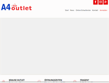 Tablet Screenshot of krause-outlet.de